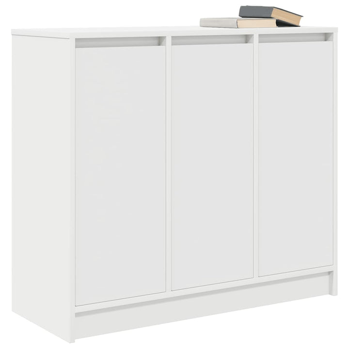skænk 85x34x76 cm konstrueret træ hvid