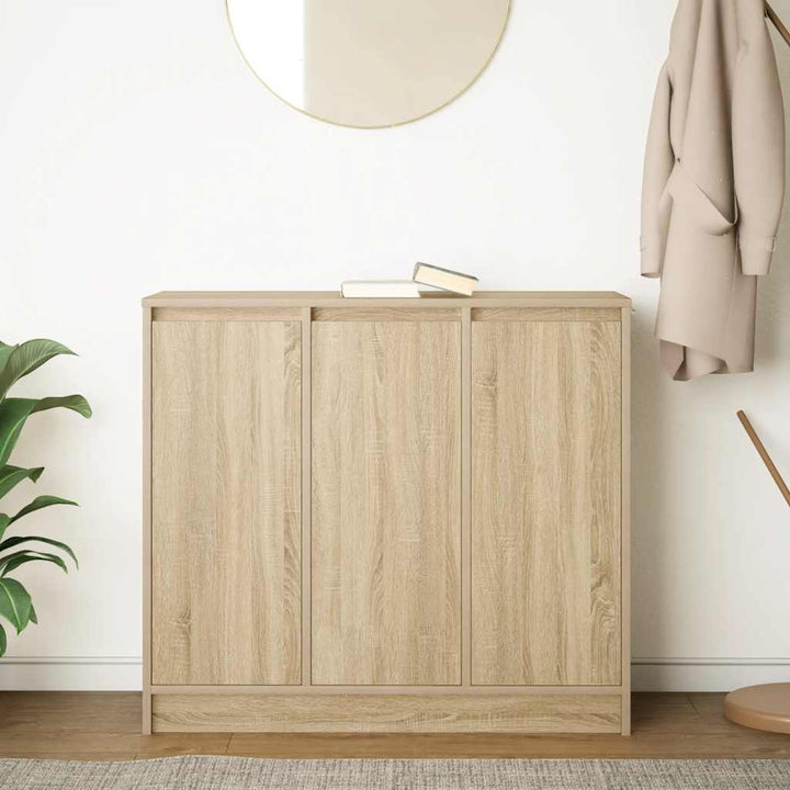 skænk 85x34x76 cm konstrueret træ sonoma-eg