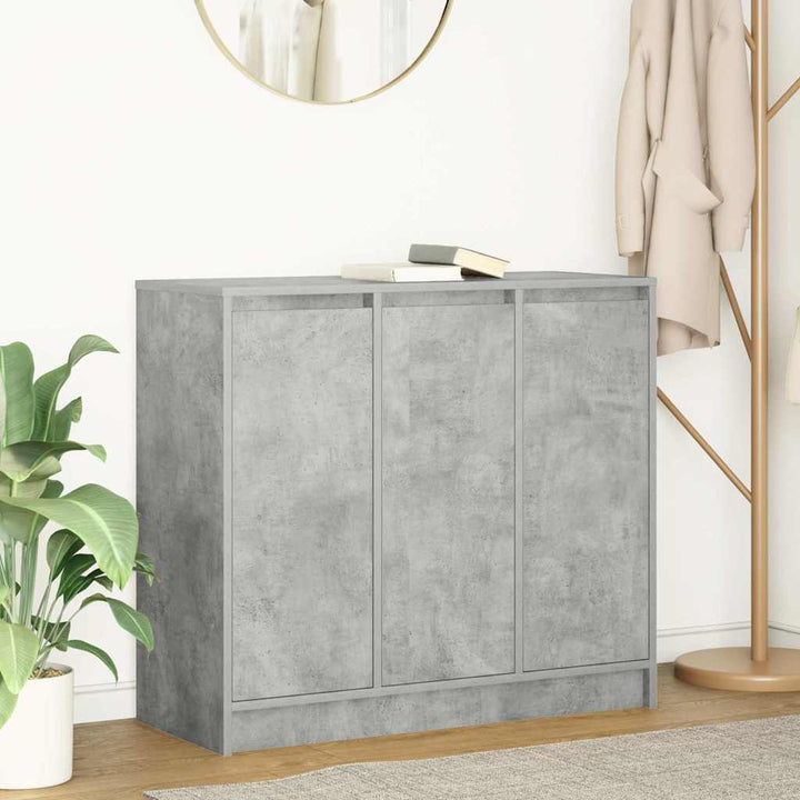 skænk 85x34x76 cm konstrueret træ betongrå