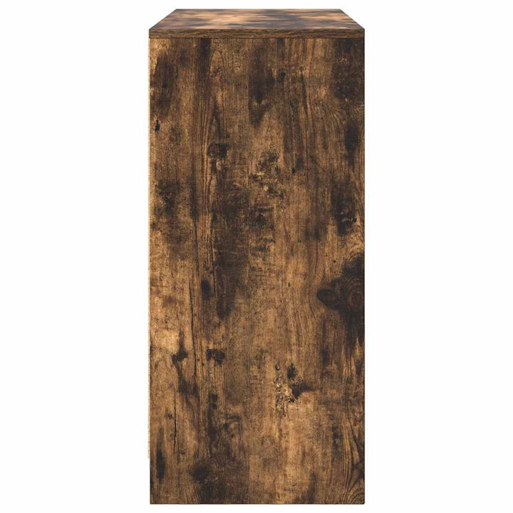 skænk 85x34x76 cm konstrueret træ røget egetræsfarve