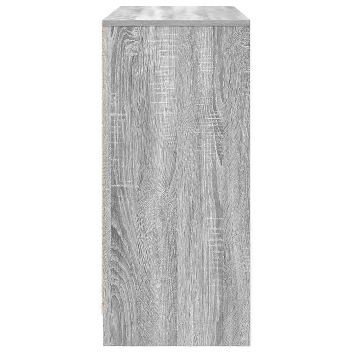 skænk 85x34x76 cm konstrueret træ grå sonoma-eg