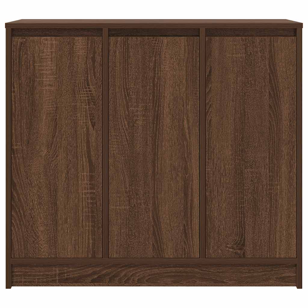 skænk 85x34x76 cm konstrueret træ brun egetræsfarve