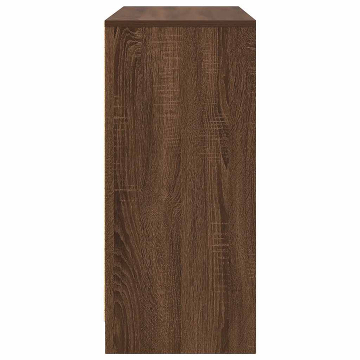 skænk 85x34x76 cm konstrueret træ brun egetræsfarve