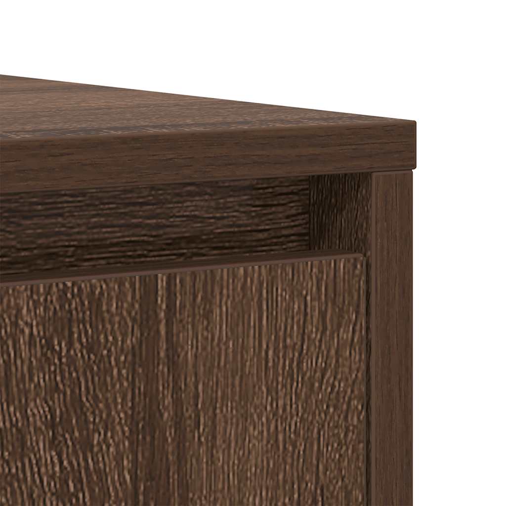 skænk 85x34x76 cm konstrueret træ brun egetræsfarve