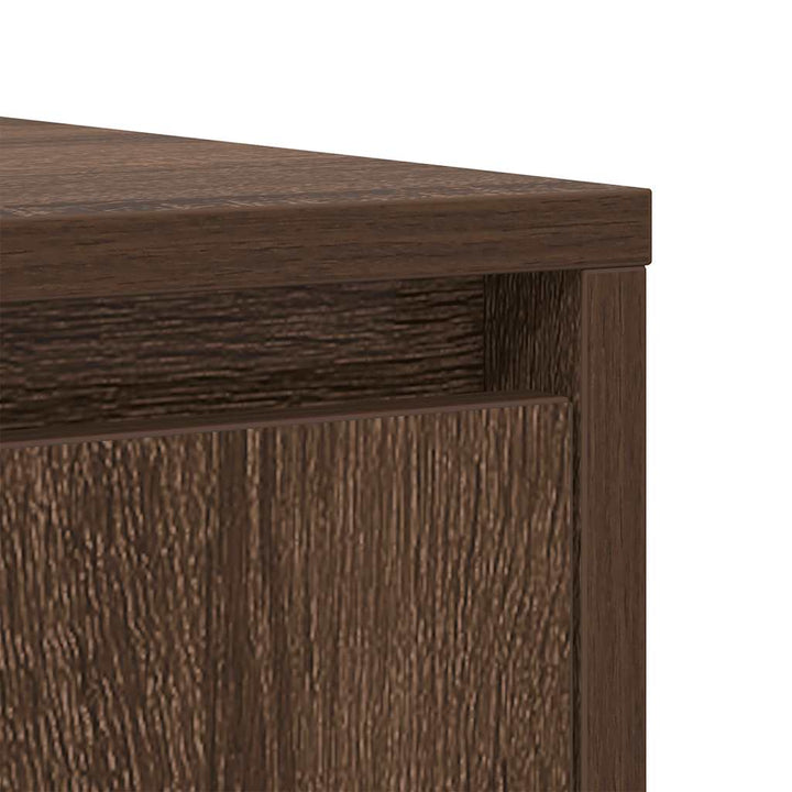 skænk 85x34x76 cm konstrueret træ brun egetræsfarve