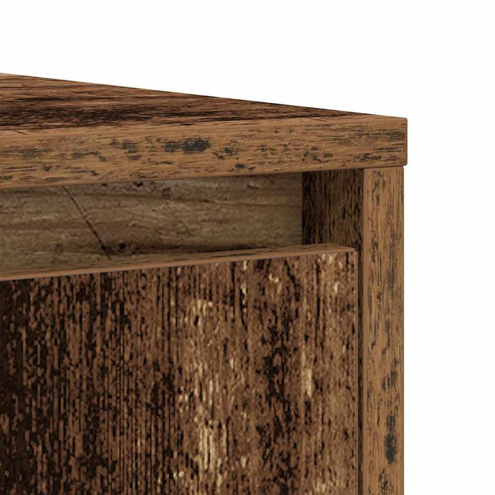 skænk 85x34x76 cm konstrueret træ antikt træ