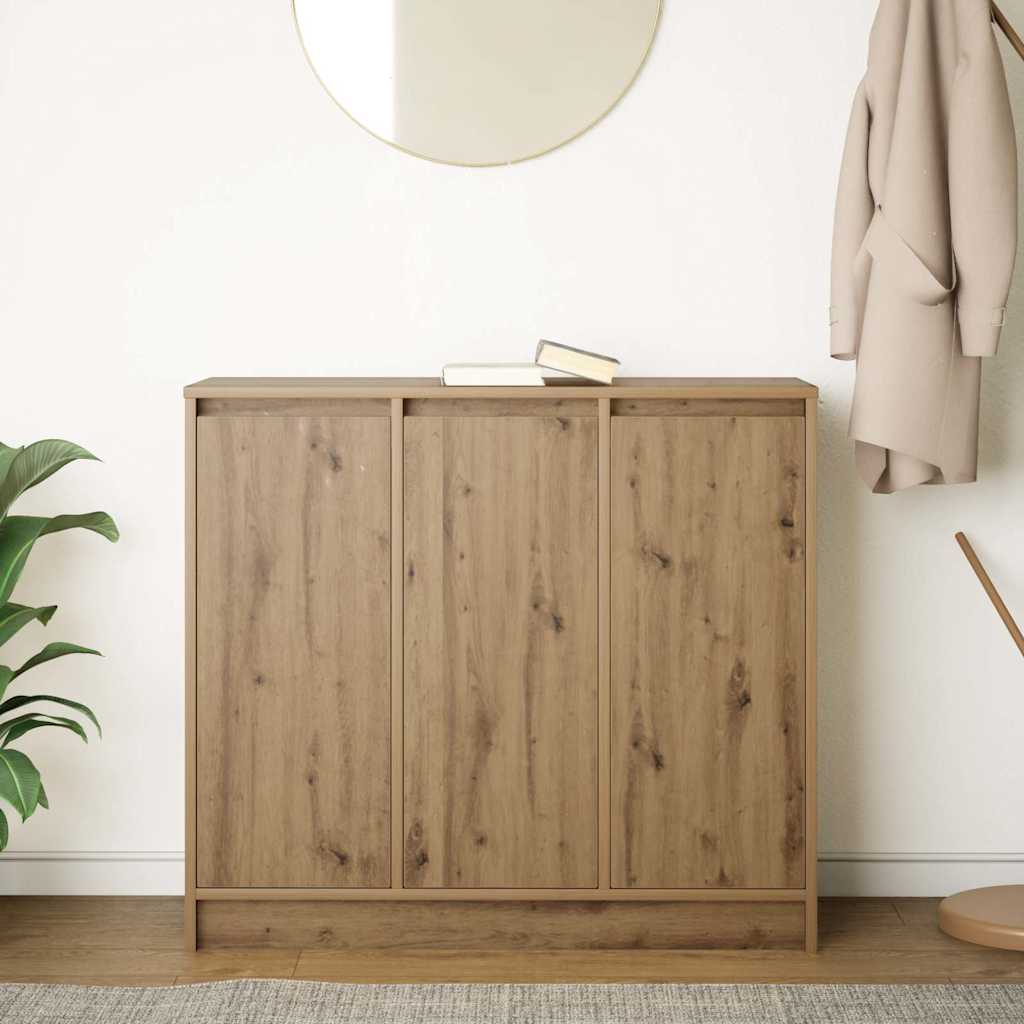 skænk 85x34x76 cm konstrueret træ kunsteg
