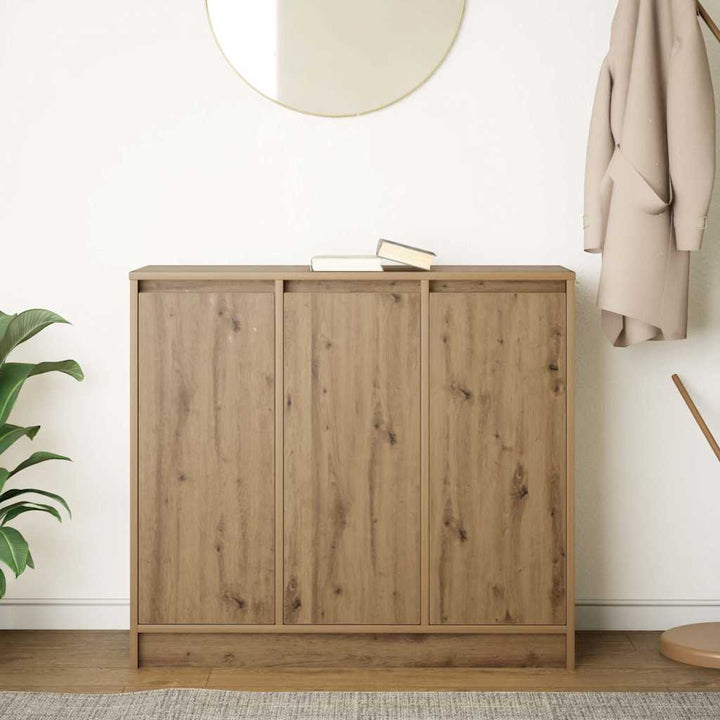 skænk 85x34x76 cm konstrueret træ kunsteg