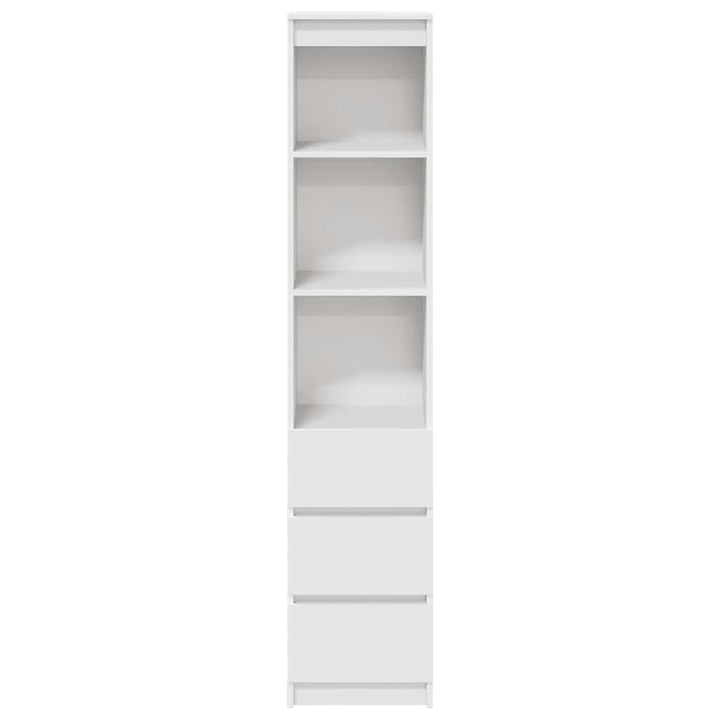 højskab 37,5x35x180 cm konstrueret træ hvid