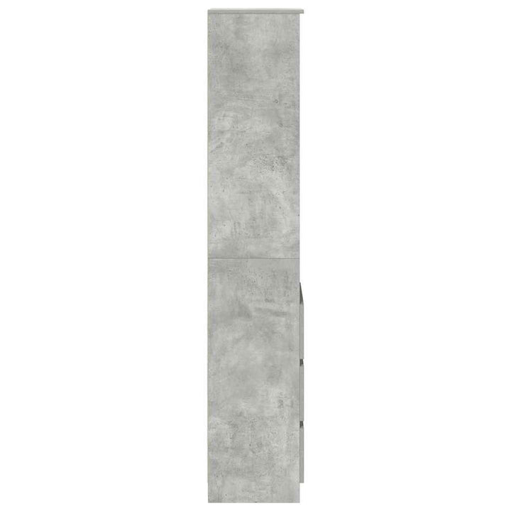 højskab 37,5x35x180 cm konstrueret træ betongrå