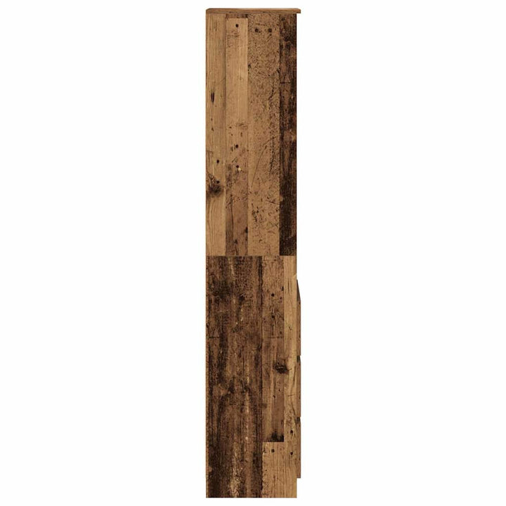 højskab 37,5x35x180 cm konstrueret træ antikt træ