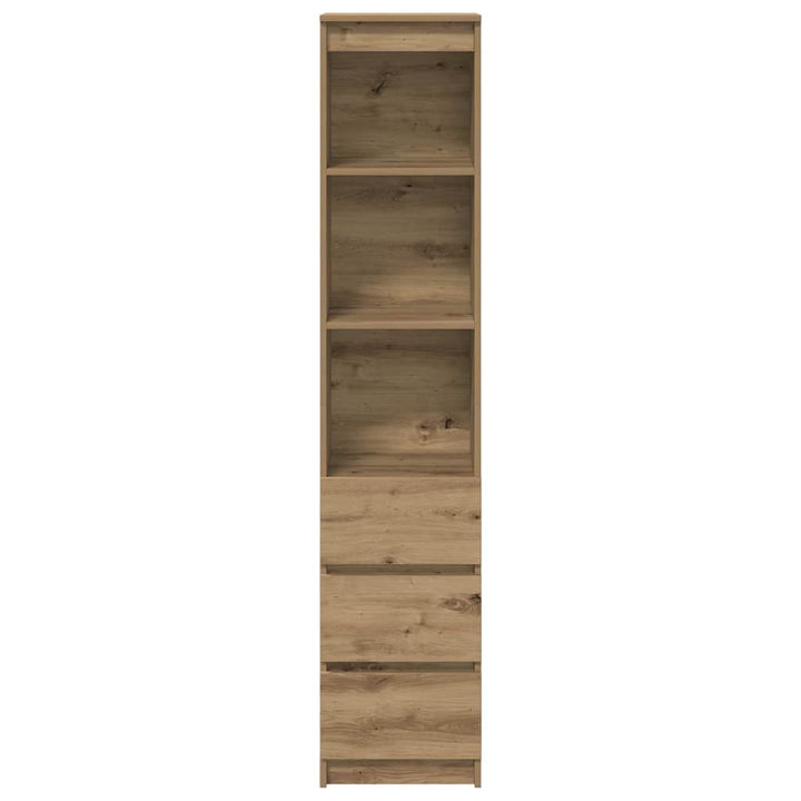højskab 37,5x35x180 cm konstrueret træ kunsteg