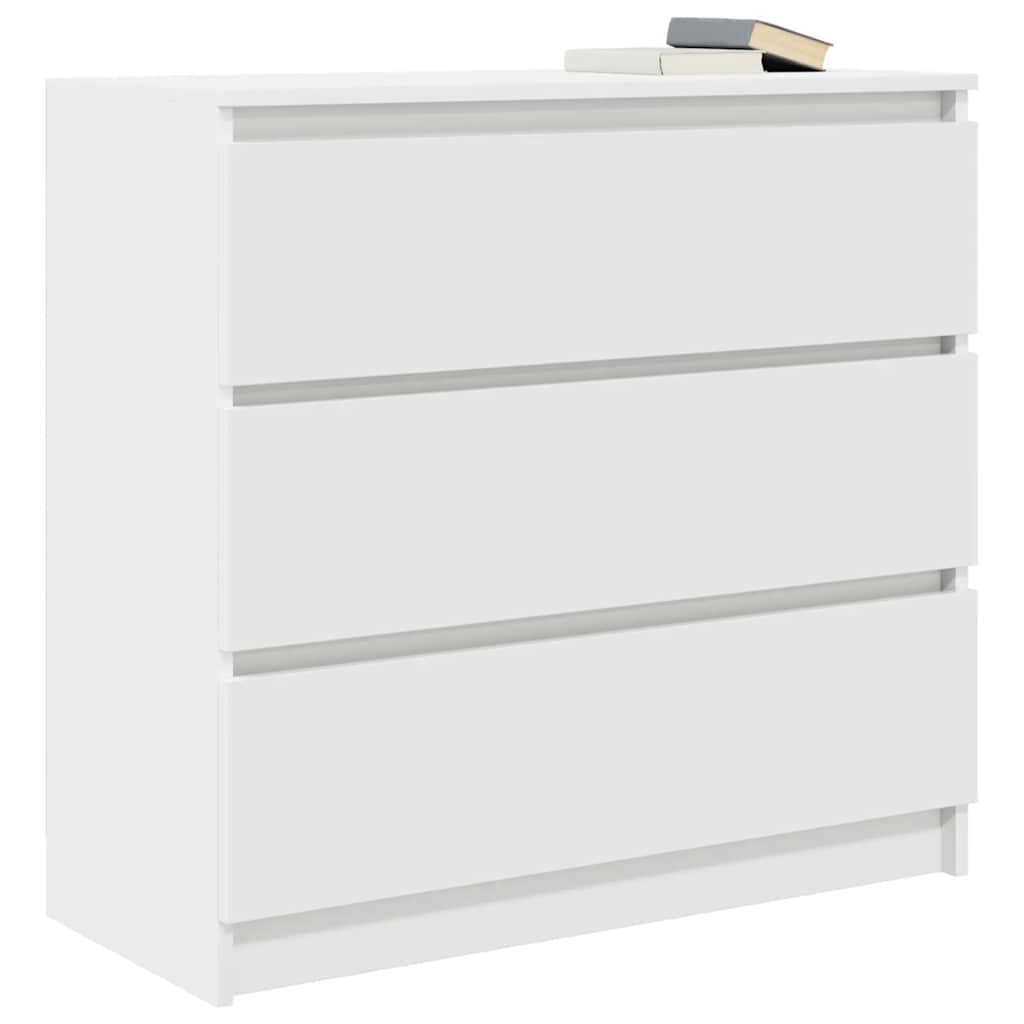 skab 80x35x76 cm konstrueret træ hvid