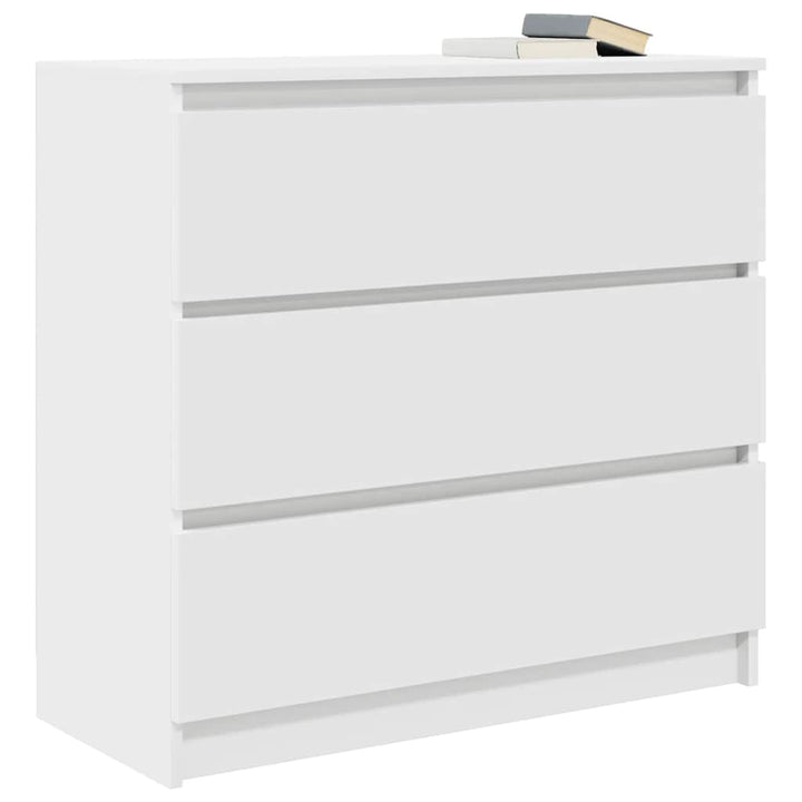 skab 80x35x76 cm konstrueret træ hvid