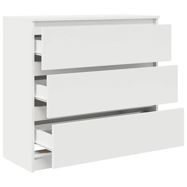 skab 80x35x76 cm konstrueret træ hvid
