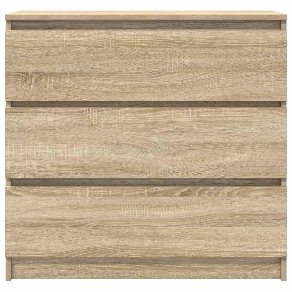skænk 80x35x76 cm konstrueret træ sonoma-eg