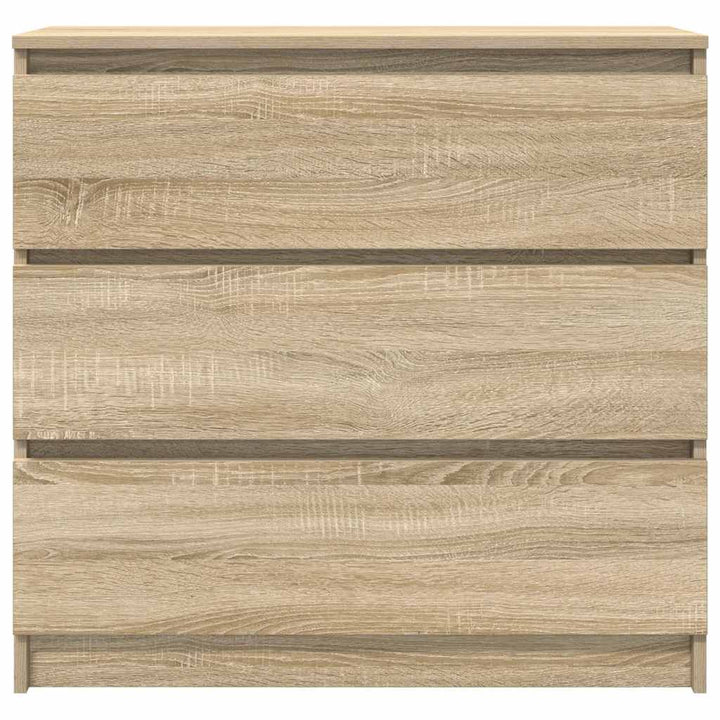 skænk 80x35x76 cm konstrueret træ sonoma-eg