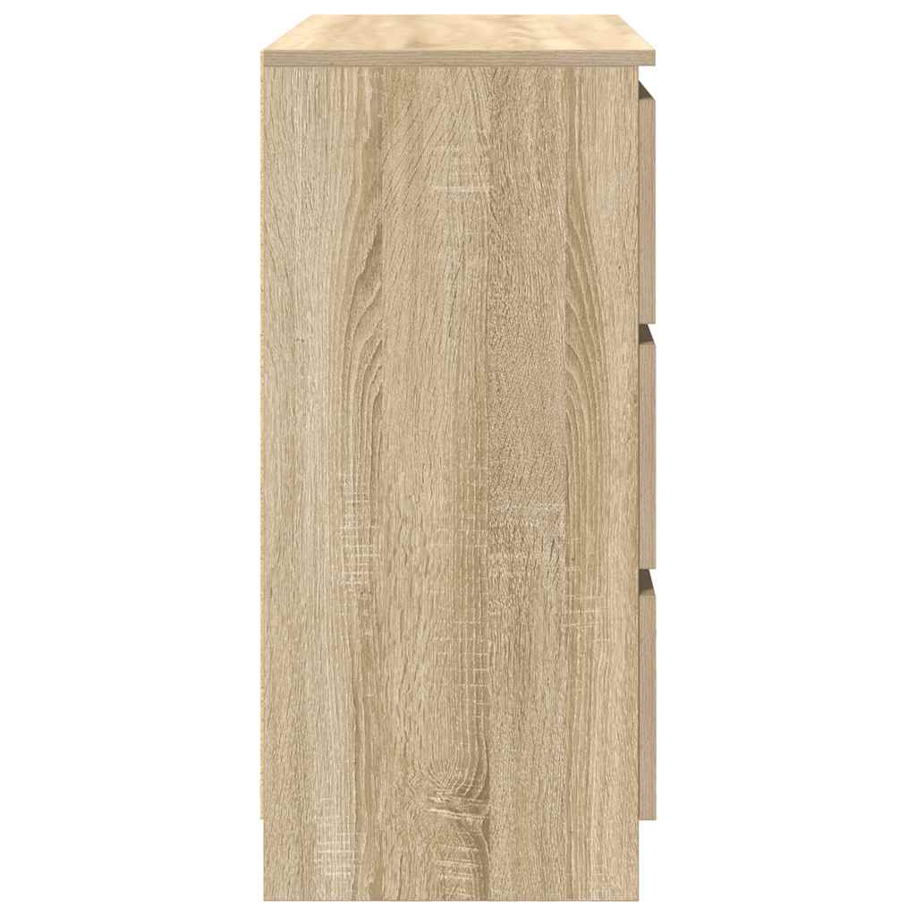 skænk 80x35x76 cm konstrueret træ sonoma-eg