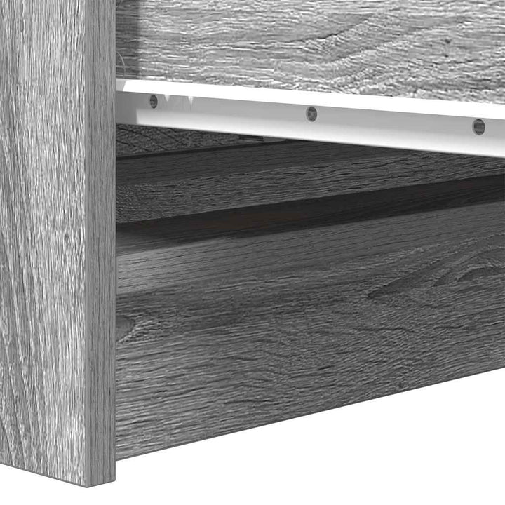skænk 80x35x76 cm konstrueret træ grå sonoma-eg
