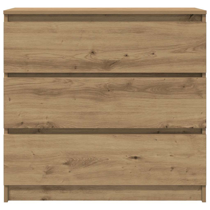 skænk 80x35x76 cm konstrueret træ kunsteg