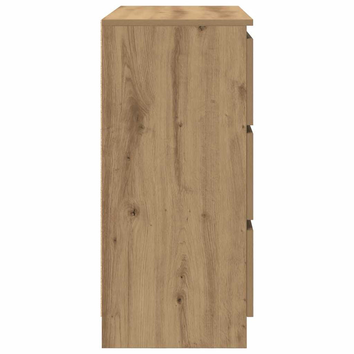 skænk 80x35x76 cm konstrueret træ kunsteg