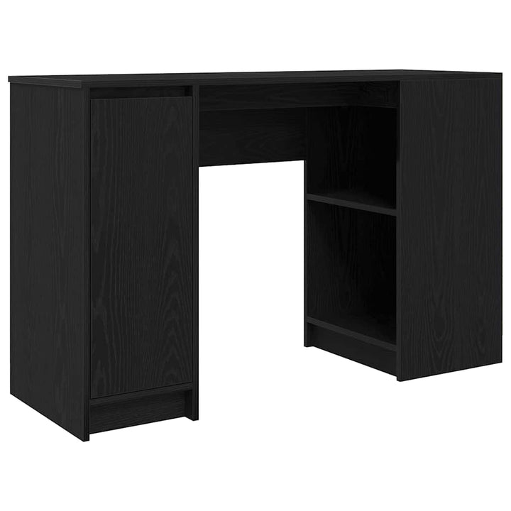 skrivebord 120x42x76 cm konstrueret træ sort-eg