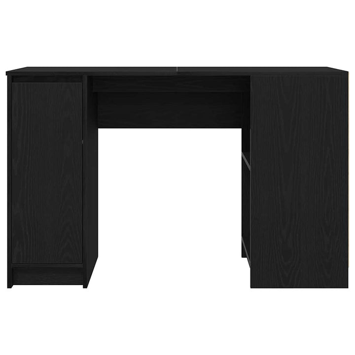 skrivebord 120x42x76 cm konstrueret træ sort-eg