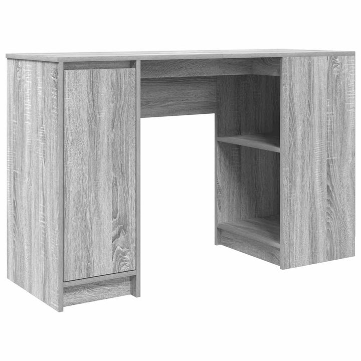 skrivebord 120x42x76 cm konstrueret træ grå sonoma-eg