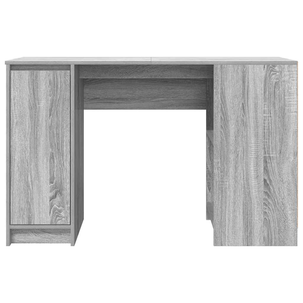 skrivebord 120x42x76 cm konstrueret træ grå sonoma-eg