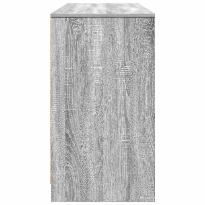 skrivebord 120x42x76 cm konstrueret træ grå sonoma-eg