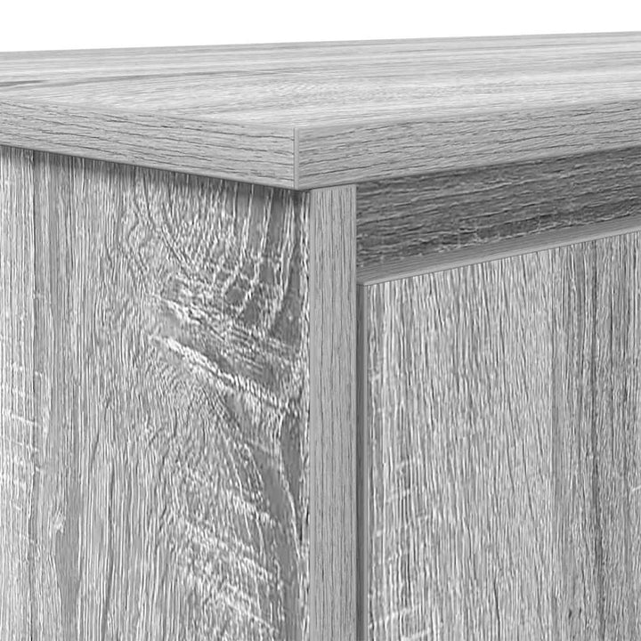 skrivebord 120x42x76 cm konstrueret træ grå sonoma-eg