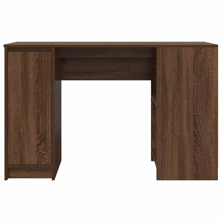 skrivebord 120x42x76 cm konstrueret træ brun egetræsfarve