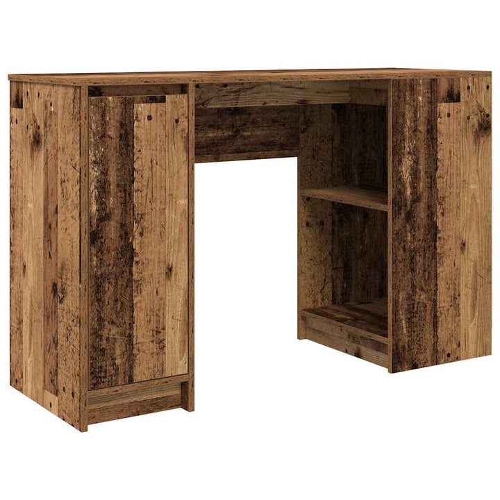 skrivebord 120x42x76 cm konstrueret træ antikt træ
