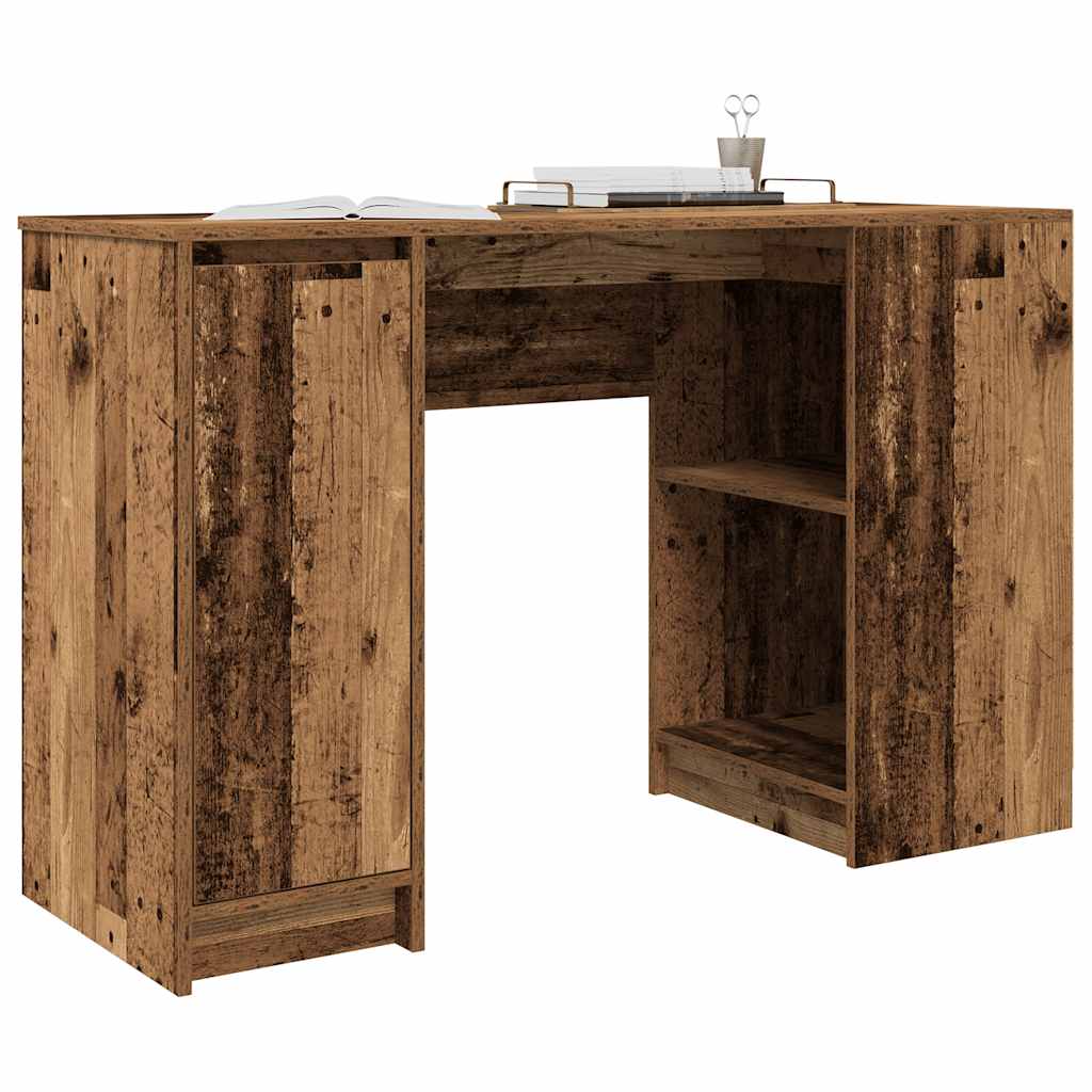 skrivebord 120x42x76 cm konstrueret træ antikt træ