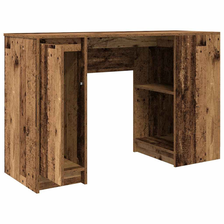 skrivebord 120x42x76 cm konstrueret træ antikt træ