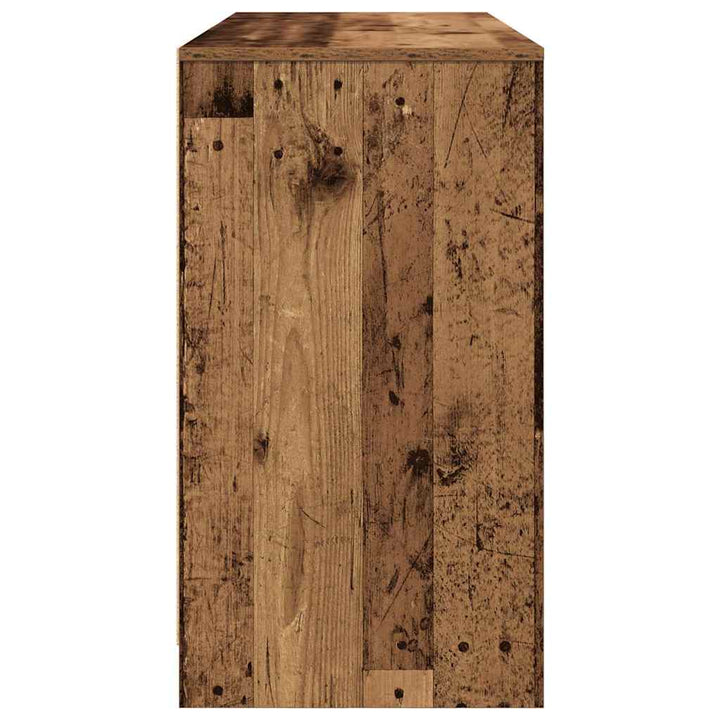 skrivebord 120x42x76 cm konstrueret træ antikt træ