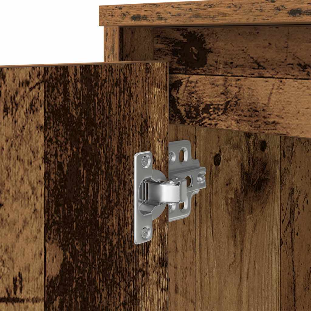 skrivebord 120x42x76 cm konstrueret træ antikt træ