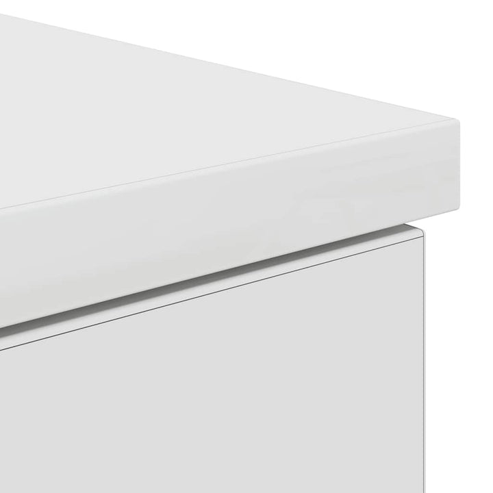 skrivebord 86x49x76 cm konstrueret træ hvid