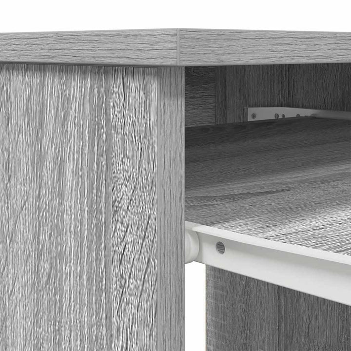 skrivebord 86x49x76 cm konstrueret træ grå sonoma-eg