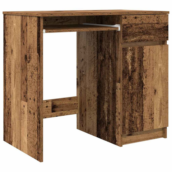 skrivebord 86x49x76 cm konstrueret træ gammelt trælook