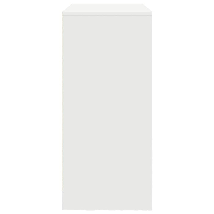 skænk med skuffer og låger 70,5x34x74,5 cm hvid