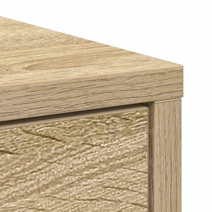 skænk med skuffer og låger 70,5x34x74,5 cm sonoma-eg