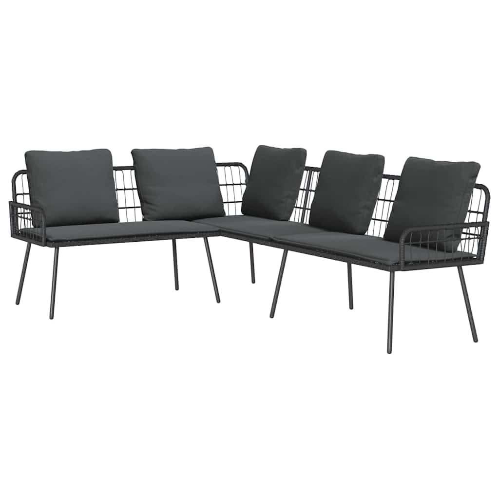 Sofa med pude Grå 61.5 x 123 x 82cm Metal