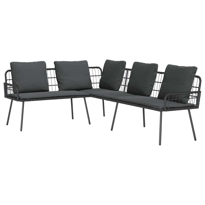 Sofa med pude Grå 61.5 x 123 x 82cm Metal
