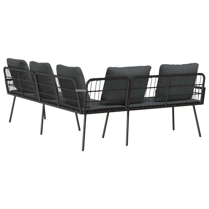Sofa med pude Grå 61.5 x 123 x 82cm Metal