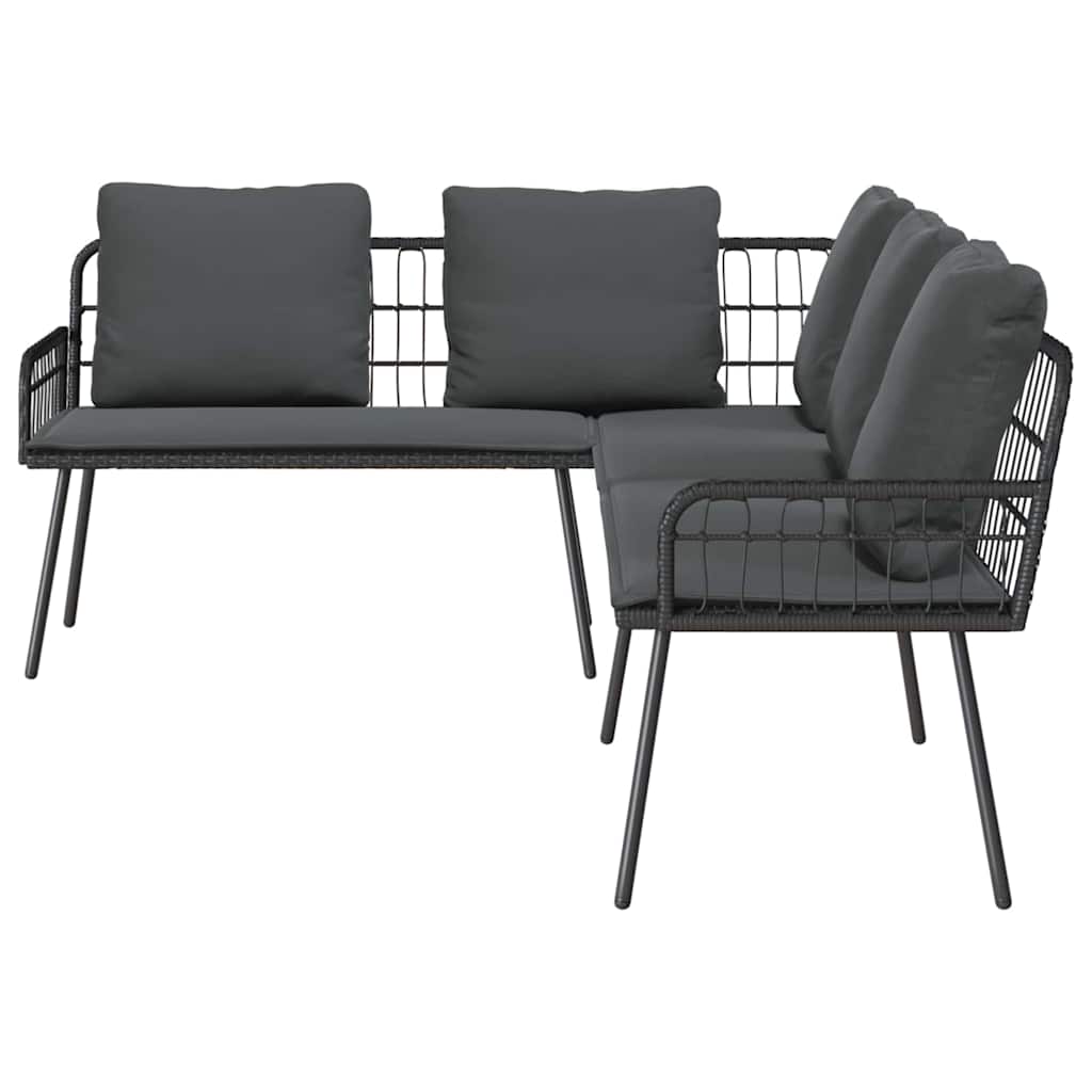Sofa med pude Grå 61.5 x 123 x 82cm Metal
