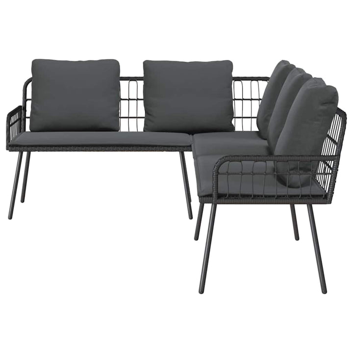 Sofa med pude Grå 61.5 x 123 x 82cm Metal