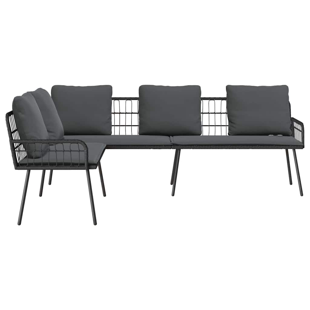 Sofa med pude Grå 61.5 x 123 x 82cm Metal