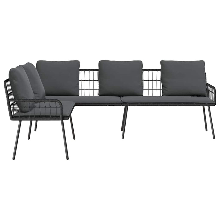 Sofa med pude Grå 61.5 x 123 x 82cm Metal