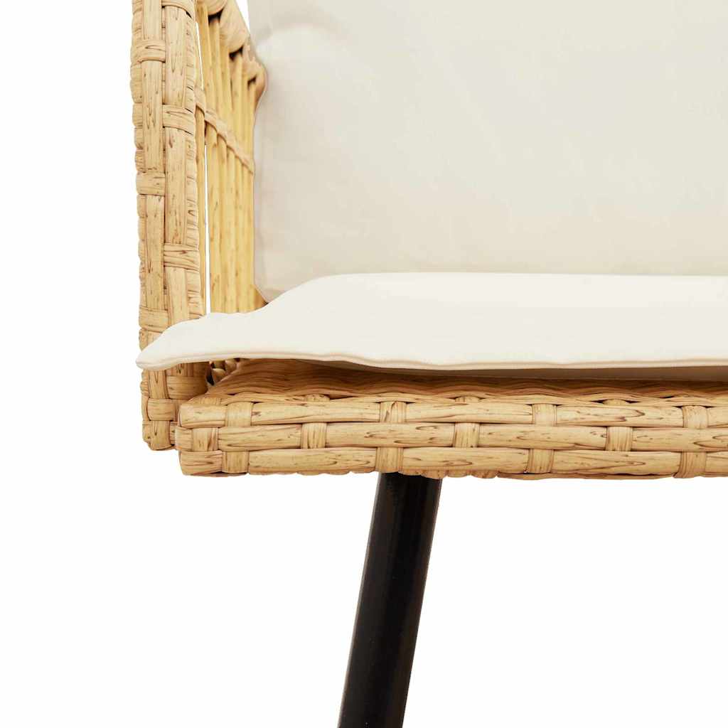 Sofa med pude Brun 61.5 x 123 x 82cm Metal